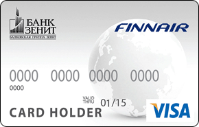 Finnair (предоплаченная) от банка Зенит