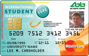 Предоплаченная мультисервисная карта ISIC от Ак Барс Банка