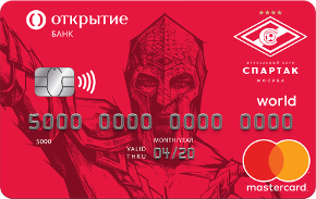 Карта Гладиатора Премиум от банка «Открытие»